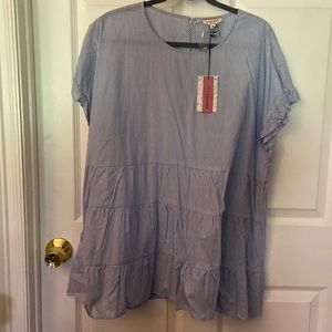 Andree babydoll shirt size 1X NWT